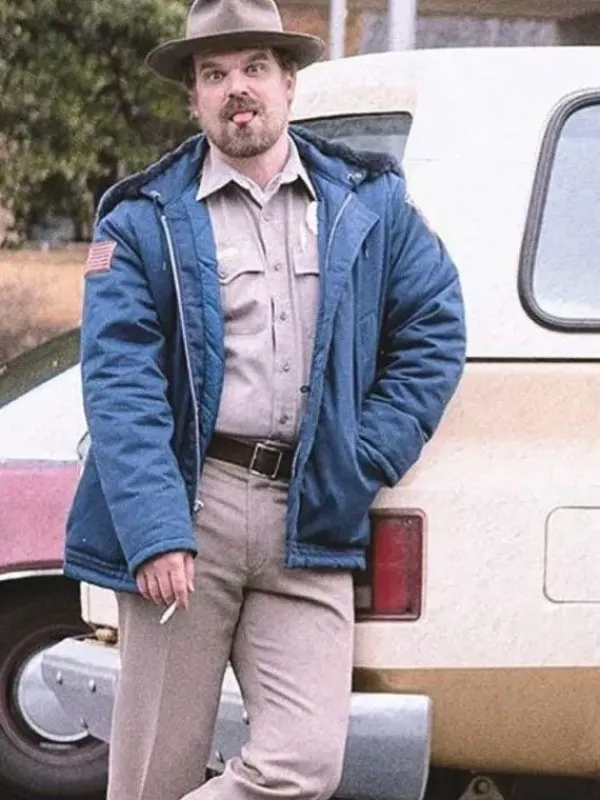 Asal Vision Cotton Jackets | Men’s Stranger Things Jim Hopper Jacket Blue