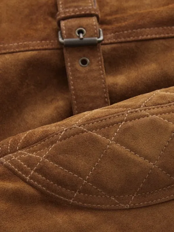 Asal Vision Brown Jackets | Suede Jackets | Men’s Suede Leather Fashion Jacket Brown