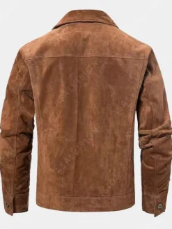 Asal Vision Suede Jackets | Trucker Jackets | Mens Suede Leather Trucker Jacket Brown, Dark Brown, Beige, and Black