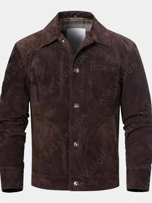 Asal Vision Suede Jackets | Trucker Jackets | Mens Suede Leather Trucker Jacket Brown, Dark Brown, Beige, and Black