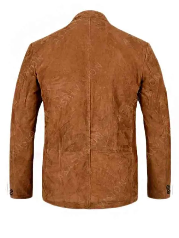 Asal Vision Blazers | Brown Jackets | Mens Suede Leather Blazer Tan Brown