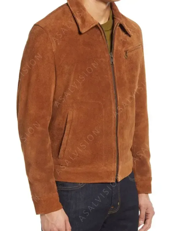 Asal Vision Brown Jackets | Suede Jackets | Mens Tan Suede Leather Jacket Brown