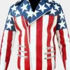Asal Vision Leather Jackets | Mens US Flag Leather Jacket Same As Image