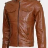 Asal Vision Brown Jackets | Leather Jackets | Mens Winter Wear Leather Jacket Tan