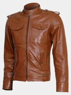 Asal Vision Brown Jackets | Leather Jackets | Mens Winter Wear Leather Jacket Tan