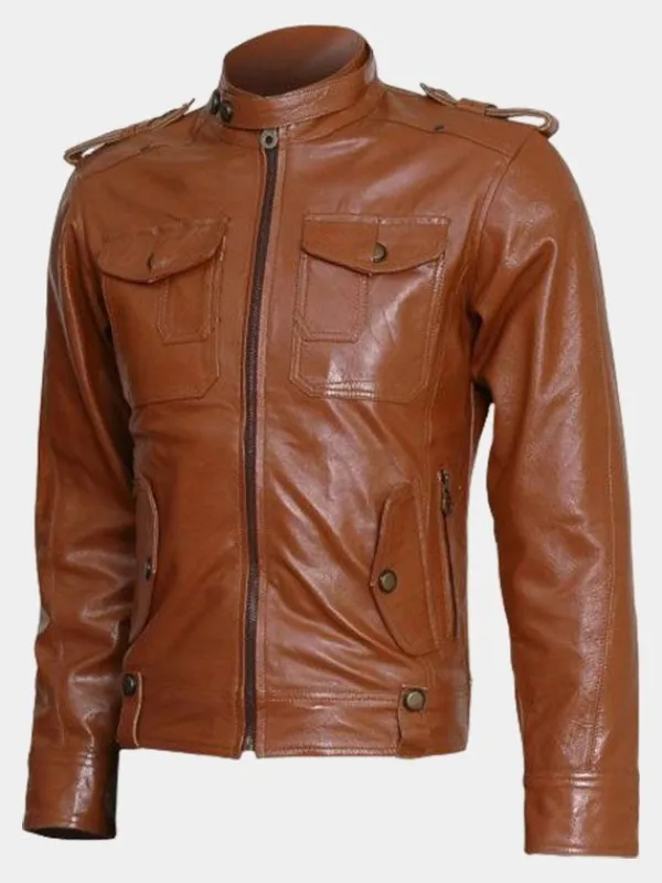 Asal Vision Brown Jackets | Leather Jackets | Mens Winter Wear Leather Jacket Tan