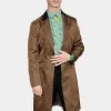 Asal Vision Men Coats | Met Gala 2023 Jeremy Strong Trench Coat Brown