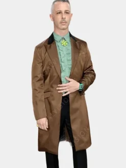Asal Vision Men Coats | Met Gala 2023 Jeremy Strong Trench Coat Brown
