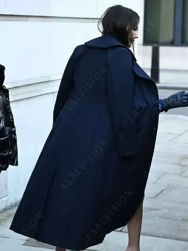 Asal Vision Women Coats | Michelle Keegan BBC Radio 2 Trench Coat Blue