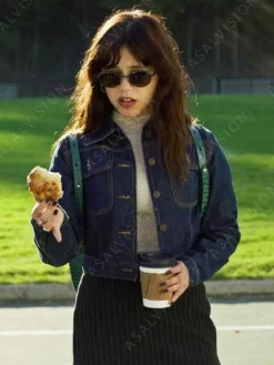 Asal Vision Denim Jackets | Miller’s Girl 2024 Jenna Ortega Denim Jacket Blue