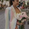 Asal Vision Blazers | Mindy Chen Emily In Paris S03 Pastel Print Blazer