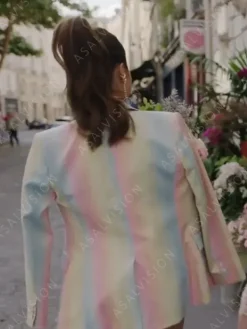 Asal Vision Blazers | Mindy Chen Emily In Paris S03 Pastel Print Blazer
