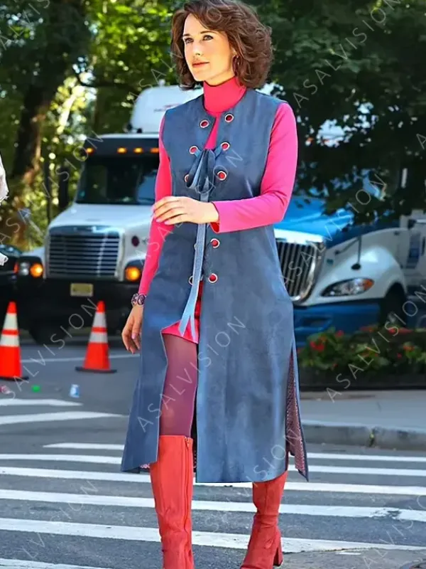 Asal Vision Vests | Miriam Maisel The Marvelous Mrs Maisel S05 Long Vest Blue