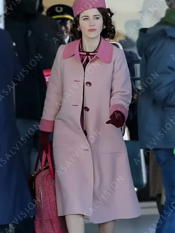 Asal Vision Women Coats | Miriam Maisel The Marvelous Mrs. Maisel S05 Coat Pink