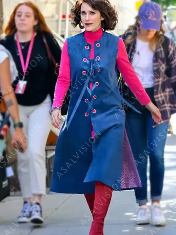 Asal Vision Vests | Miriam Maisel The Marvelous Mrs Maisel S05 Long Vest Blue