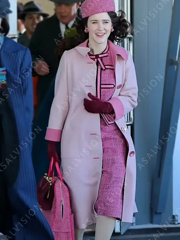 Asal Vision Women Coats | Miriam Maisel The Marvelous Mrs. Maisel S05 Coat Pink