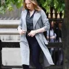 Asal Vision Women Coats | Mission Impossible 6 Rebecca Ferguson Trench Coat Grey