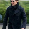 Asal Vision Men Coats | Mission Impossible 6 Tom Cruise Wool Peacoat Navy Blue