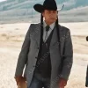 Asal Vision Blazers | Mo Brings Plenty Yellowstone Season 4 Blazer Grey
