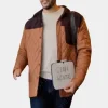 Asal Vision Cotton Jackets | Mom’s Christmas Boyfriend 2023 Zach Smadu Quilted Jacket Brown