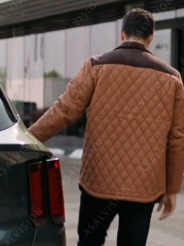 Asal Vision Cotton Jackets | Mom’s Christmas Boyfriend 2023 Zach Smadu Quilted Jacket Brown