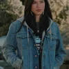 Asal Vision Denim Jackets | Monica Dutton Yellowstone Kelsey Asbille Denim Jacket Blue