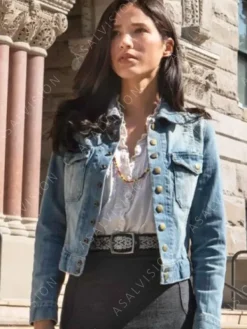 Asal Vision Denim Jackets | Monica Dutton Yellowstone Denim Jacket Blue