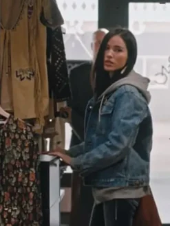 Asal Vision Denim Jackets | Monica Dutton Yellowstone Kelsey Asbille Denim Jacket Blue