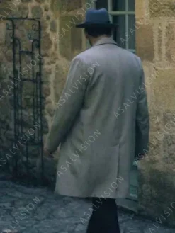 Asal Vision Men Coats | Monsieur Spade 2024 Clive Owen Trench Coat Grey