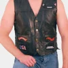 Asal Vision Vests | Motorcycle Leather Vest Brown