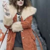 Asal Vision Women Coats | Mr Robot Darlene Shearling Coat Same As Image