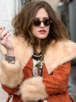 Asal Vision Women Coats | Mr Robot Darlene Shearling Coat Same As Image
