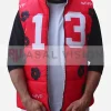 Asal Vision Vests | MVP Deebo Samuel Brock Purdy Red Puffer Vest Red With Printed Design