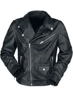 Asal Vision Black Jackets | Biker Jackets | My Chemical Romance Biker Leather Jacket Black