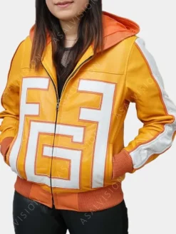 Asal Vision Leather Jackets | My Hero Academia Handmade Fatgum Jacket Yellow