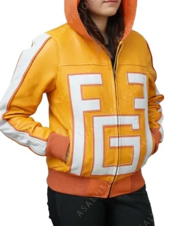 Asal Vision Leather Jackets | My Hero Academia Handmade Fatgum Jacket Yellow