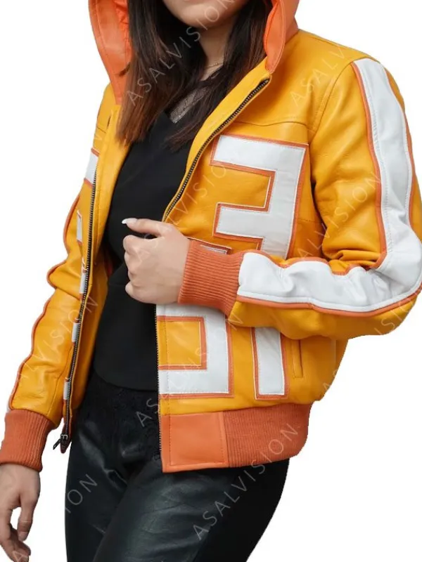 Asal Vision Leather Jackets | My Hero Academia Handmade Fatgum Jacket Yellow