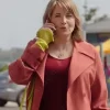 Asal Vision Women Coats | My Life is Murder Alexa Crowe Coat Pink