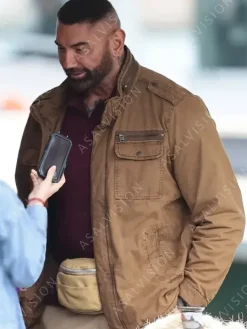 Asal Vision Cotton Jackets | My Spy The Eternal City Dave Bautista Jacket Brown