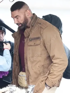 Asal Vision Cotton Jackets | My Spy The Eternal City Dave Bautista Jacket Brown