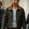Asal Vision Cotton Jackets | Natalie Thompson Suspicion Shearling Collar Jacket Black