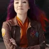 Asal Vision Brown Jackets | Leather Jackets | Natasha Liu Bordizzo Ahsoka 2023 Leather Jacket Brown