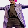 Asal Vision Men Coats | New Edition Legacy On Tour Purple Leather Coat