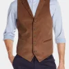 Asal Vision Vests | Newt Scamander Fantastic Beast Corduroy Vest Brown