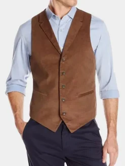 Asal Vision Vests | Newt Scamander Fantastic Beast Corduroy Vest Brown