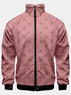Asal Vision Cotton Jackets | Cotton Jackets | Nezuko Demon Slayer Jacket Pink
