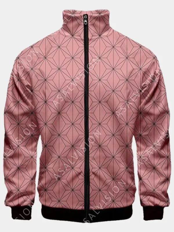 Asal Vision Cotton Jackets | Cotton Jackets | Nezuko Demon Slayer Jacket Pink