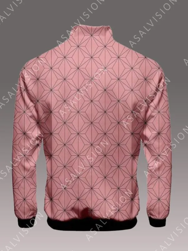 Asal Vision Cotton Jackets | Cotton Jackets | Nezuko Demon Slayer Jacket Pink