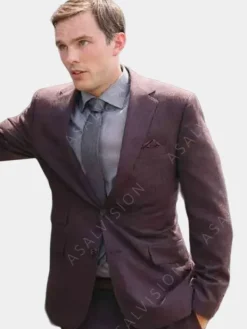 Asal Vision Blazers | Nicholas Hoult The Menu 2022 Blazer Brown