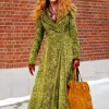 Asal Vision Women Coats | Nicole Kidman The Undoing Grace Sachs Coat Green